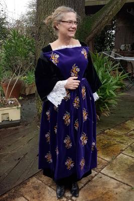 Essai du tablier vannetais a petits bouquets