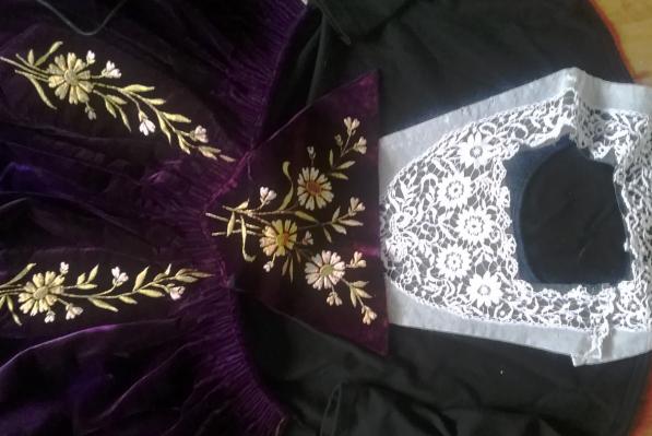 Haut du tablier et guimpe costume de vannes 1